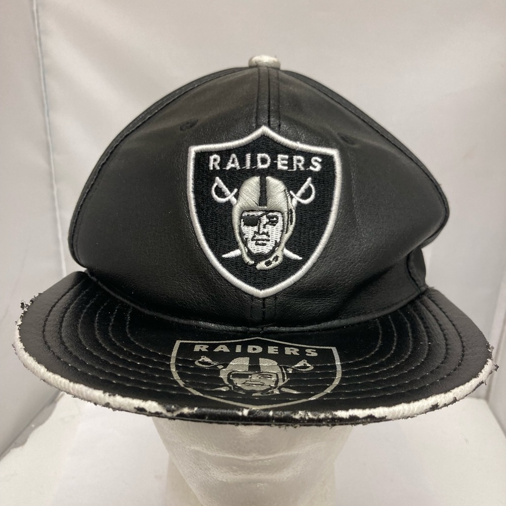 New Era NFL Raiders Snapback Hat 9Fifty Vintage Collection Graphics On